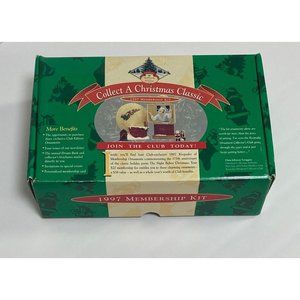 Vintage 1997 Membership Kit Hallmark Collect a Christmas Classic Ornaments